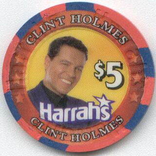 Las Vegas Harrah's Clint Holmes 2001 $5 Casino Chip