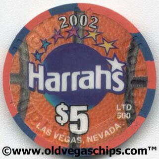 Las Vegas Harrah's March Madness Net Crazy 2002 $5 Casino Chip