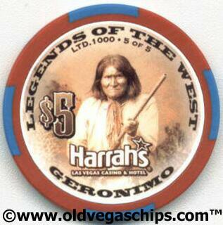 Harrah's Geronimo $5 Casino Chip