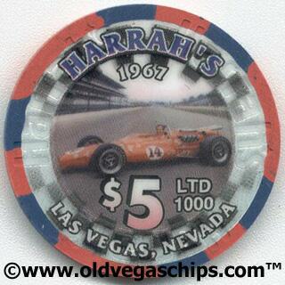Harrah's AJ Foyt 1967 $5 Casino Chip