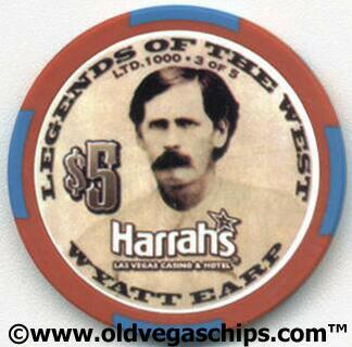 Harrah's Wyatt Earp $5 Casino Chip