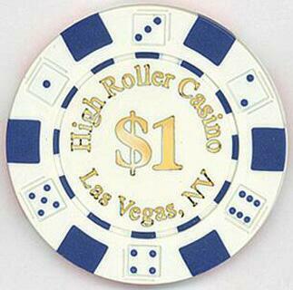 High Roller Casino $1 Poker Chips