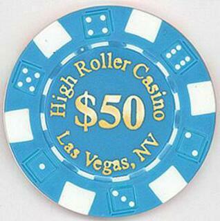 High Roller Casino $50 Poker Chip