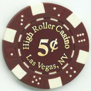 High Roller Casino 5¢ Poker Chips