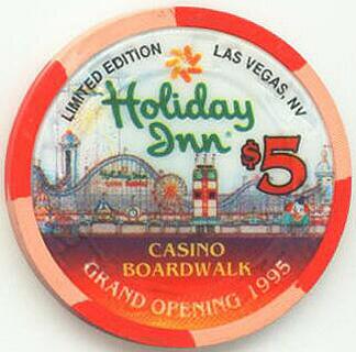 Las Vegas Holiday Inn Boardwalk $5 Grand Opening Casino Chip