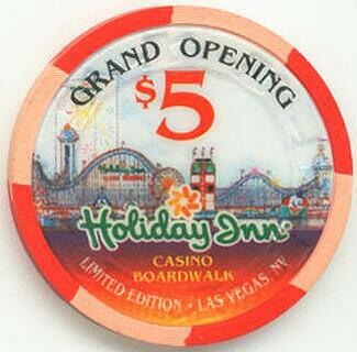 Las Vegas Holiday Inn Boardwalk $5 Grand Opening Casino Chip