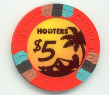 Hooters Casino $5 Casino Chip