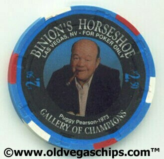 Binion's Horseshoe WSOP Winner Puggy Pearson $2.50 Casino Chip