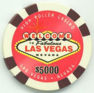 Las Vegas High Roller Casino VIP $5000 Poker Chips