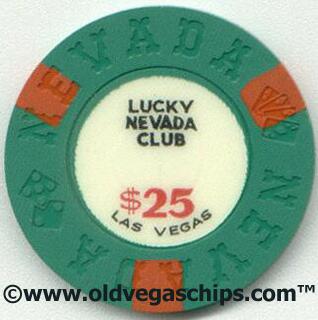 Las Vegas Lucky Nevada Club $25 Casino Chip