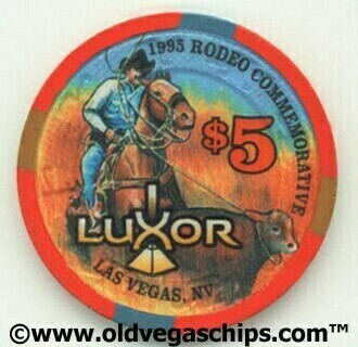 Las Vegas Luxor Rodeo 1995 $5 Casino Chip