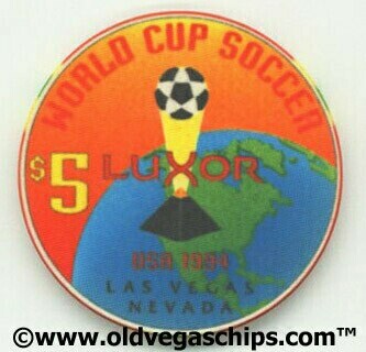 Las Vegas Luxor World Cup Soccer 1994 $5 Casino Chip