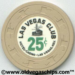 Las Vegas Club 25¢ Casino Chip