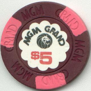 Las Vegas MGM Grand $5 Casino Chip