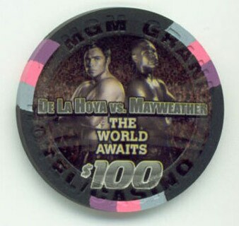 MGM Grand Oscar De La Hoya & Mayweather $100 Casino Chip