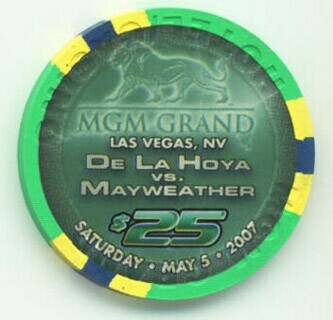 MGM Grand Oscar De La Hoya & Mayweather $25 Casino Chip