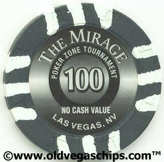 Mirage $100 Poker Tournament Chip