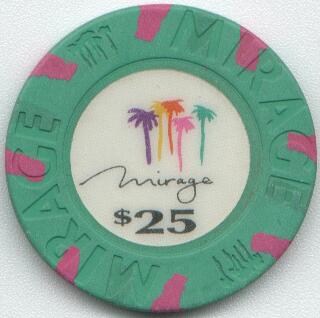 Las Vegas Mirage $25 Casino Chip