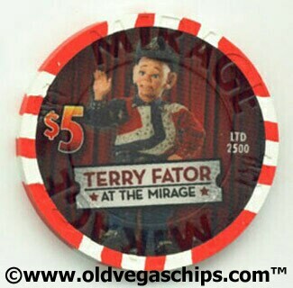 Mirage Hotel Terry Fator & Walter 2009 $5 Casino Chip