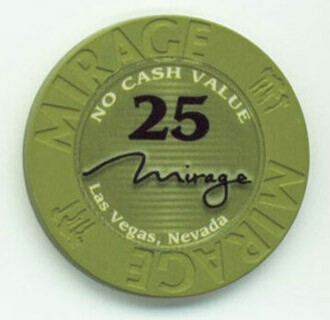 Mirage Hotel NCV $25 Casino Chip