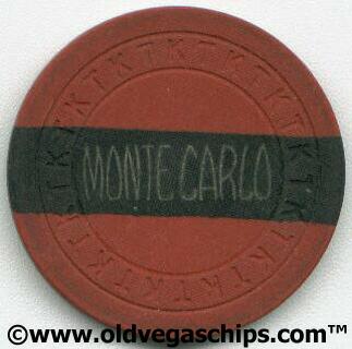 Las Vegas Monte Carlo Club Casino Chip
