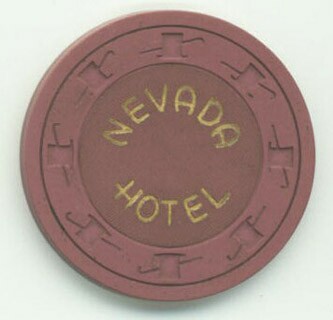 Nevada Hotel Purple Roulette Casino Chip