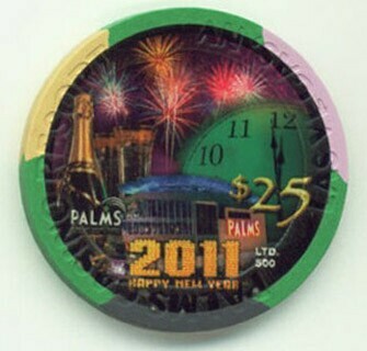 Palms Hotel New Year 2011 $25 Casino Chip