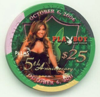 Palms Playboy Club 5th Anniversary 2011 $25 Casino Chip