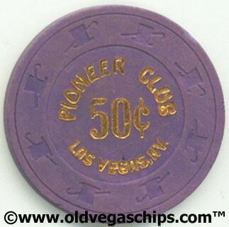 Las Vegas Pioneer Club 50¢ Casino Chip