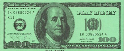 Play Money $100 Bills