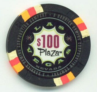 Las Vegas Plaza Casino $100 Casino Chip