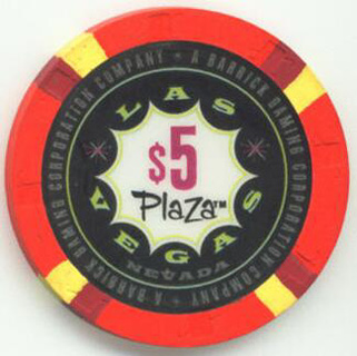 Las Vegas Plaza Casino $5 Casino Chip