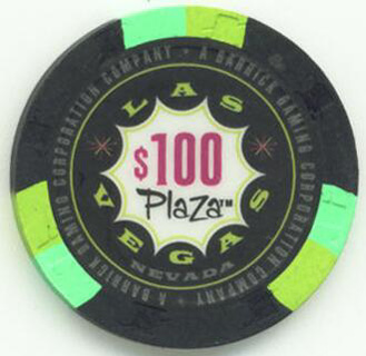 Las Vegas Plaza $100 Casino Chips