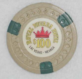 Royal Nevada Hotel $100 Casino Chip