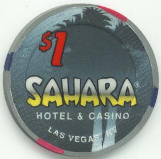 Sahara New Sunburst Mold $1 Casino Chip 