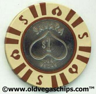 Las Vegas Sahara Hotel Coin Inlay $1 Casino Chip
