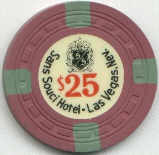 Las Vegas Sans Souci $25 Casino Poker Chip