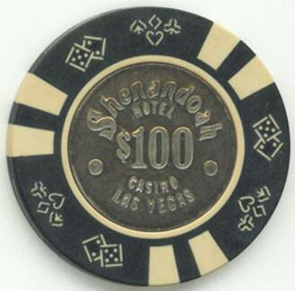 Shenandoah Hotel $100 Casino Chip