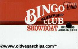 Showboat Casino Bingo Slot Club Card