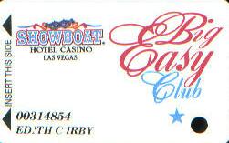 Showboat Casino Big Easy Slot Club Card 