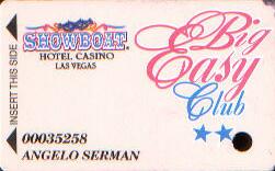 Showboat Casino Big Easy Tan Slot Club Card