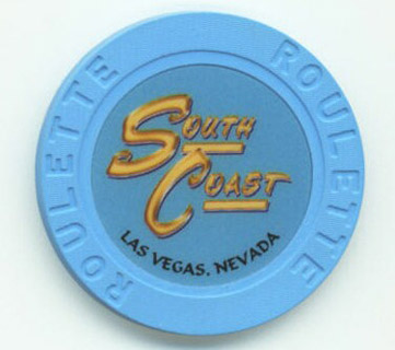 South Coast Casino Blue Roulette Chip