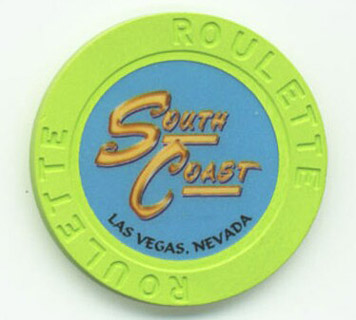 South Coast Casino Green Roulette Chip