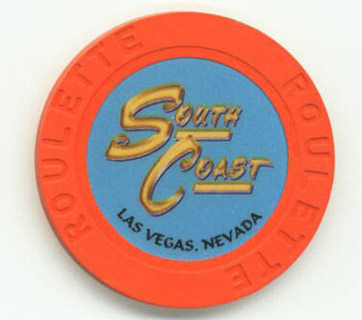 South Coast Casino Orange Roulette Chip