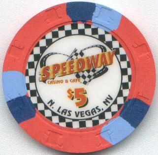 Las Vegas Speedway Casino $5 Casino Chip