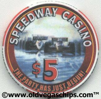 Las Vegas Speedway Casino The Party Has Just Begun $5 Casino Chip