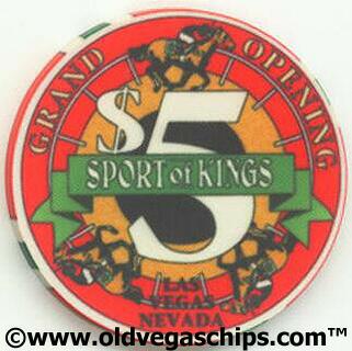 Las Vegas Sport of Kings $5 Casino Chips