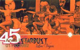 Stardust Casino 45th Anniversary Showgirls Slot Club Card