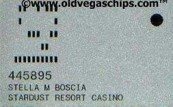 Stardust Casino Temp Slot Club Card