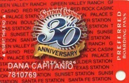 Station Casinos 30th Anniversary Slot Club Card
